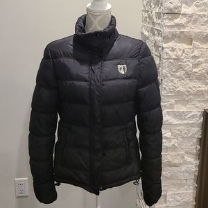 American Eagle black bomber jacket